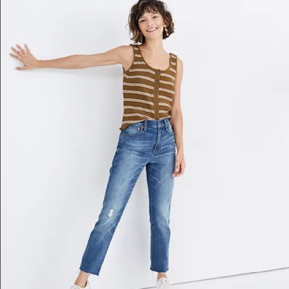 Madewell The High-Rise Slim Crop Boyjean